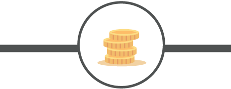 Coins icon. Grow your portfolio.